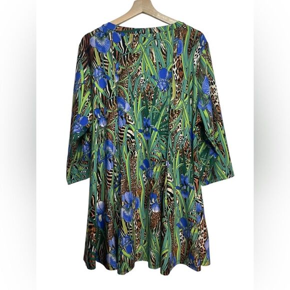 Attitudes by Renee Tropical Print Tunic Shirt 2X - Picture 2 of 7